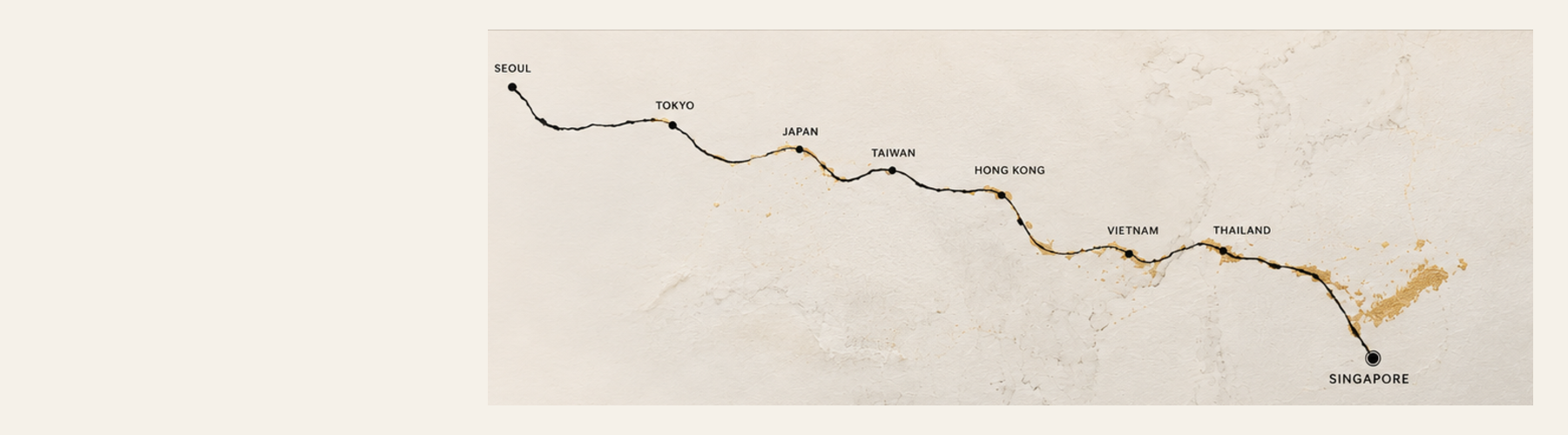 The Dispatch Club journey route and paper materials